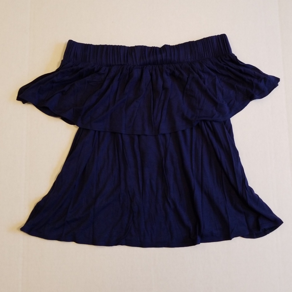 Glam OTS Navy Top